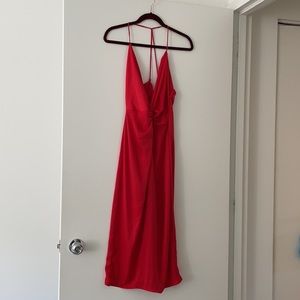 Red Silk Zara Dress NWT - Size M